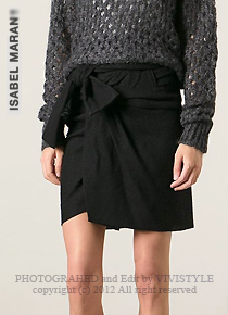 isabel maran* wool tie front skirt - 내추럴한 감성~ 살짝 묶어주세요^^ 