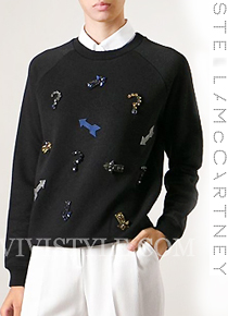 Stella McCartne* arrow embroidered sweatshirt - 매카트니의 시그니처룩! 