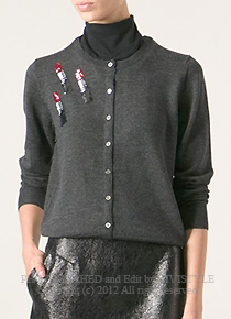 markus lufe* lipstick embroidery cardigan - 100% merino wool이 주는 특별함!   ;피팅추가