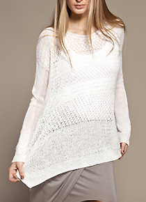helmut lan*(or) distressed grid knit pullover - 지금부터 초여름까지 쭈욱 만나보세요~/실루엣에 한번 더 반하는 아이~