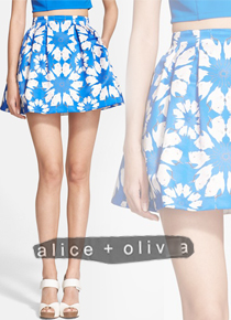 Alice + Olivi*(or) &#039;Connor&#039; Flared Skirt ; 레그라인이 슬림해보이는 최고의 플레어스커트!하프프라이스로만나보세요~