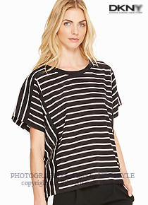 dkn*(or) mix striped silk blouse - 샵에서 바로 만나볼수있는 신상 탑~^^