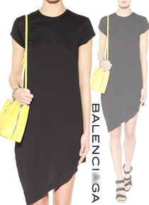 Balenciag*  T-shirt dress; 이번주 품절 1순위!블랙의 시크함과 세련미!!;피팅추가