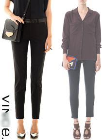Vinc*(or)   Leather Waist Strapping Trousers;민망하게 붙지않는 클래식한 핏!!디테일까지 고급스러운~;피팅추가