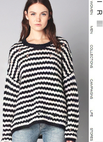 ir*(or) stripe sweater ;더욱 실용적이면서 감각은 새로운 프렌치 시크룩!!!$429.00