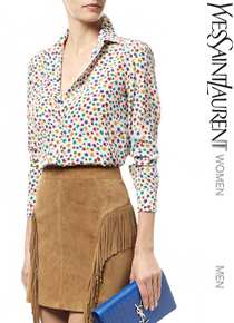 Yves saint lauren* star print blouse;기분까지 좋아지게 만들어주는 블라웃!!$1345.00