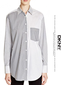DKN*(or)  Pattern Block Stripe Button Down Shirt ;절대 후회없을 스트라이프셔츠!!비비언니가 먼저 찜한~ $461.00 ;피팅추가