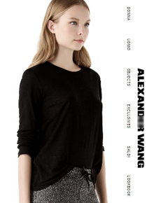 Alexander Wan*(or) black silk top ;심플간결하지만 결코 평범하지 않은 브랜드의 포스가 느껴지는!!