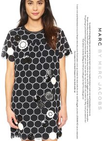 marc by marc Jacob*(or)  big dot dress;럭셔리함을 그대로 보여주는 루즈핏 드렛^^$598.00