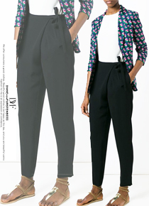 Diane von Furstenber**(OR) Wrap Trousers;스타일리시한 팬츠를 찾으신다면 랩트라우저!!$370.00