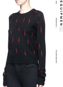 Equipmen*(or) lightning sweater;$442.38 슬림해보이는 강추 아이템!!