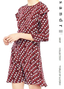 sandr* Star Print Silk  dress;컬러부터 패턴까지 완벽한! 