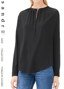 sandr*(or) Evelina washed-silk blouse;&#039;우아하다&#039;라는 말이 너무나 잘 어울리는 실크블라웃!!$295.00