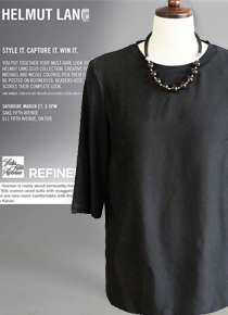 Helmut La**(or)  silk panel blouse ;간결하고 클린한 모던한 감각이 고스란히 느껴지는 블라우스!!(특가세일 30% 할인이벤트/현금가/반품교환불가/정가126000)