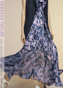 Rebecc* taylor(or) blue dress; 로맨틱함을 편안하게 만나보실수 있는 실크드렛!!(특가세일 40% 할인이벤트/반품교환불가/정가179000)