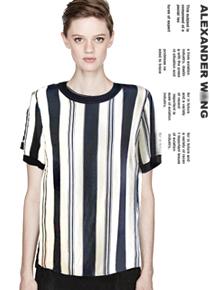 Alexander Wang*(or)striped  top;미니멀하면서도 감각적인 스트라잎 블라우스!!