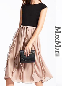 max mar* frill pink dress ;여성스럼 가득한~프릴 드레스 편안하게 만나보실수있어요!!