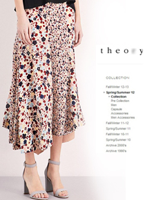 THEOR*(or)floral-print silk crepe de chine skirt ;$607.00 이런 가격 다시 만나보기 힘들어요^^;;