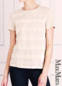 Max Mar*(or) Linen Beaded Fringe blouse;실물이 200% 이쁜  활동감 좋은 린넨 블라우스!! ;피팅추가
