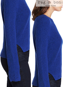 Rag &amp; bon* (or) Cashmere Crop Sweater;$395.00 색감마저 이쁜 고퀄러티 캐시미어 스웨터!!