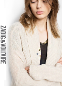 Zadi*&amp; Voltaire(or) Mystic Deluxe Cashmere Sweater; $858 다시 만나볼수 없는 행운과 같은 가격의 기회!!