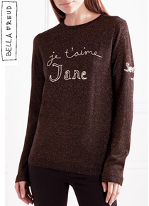 BELLA FREU*(or) metallic wool-blend sweater;$435 은은한 반짝임에 기분마저 행복해지는 벨라스웨터!!