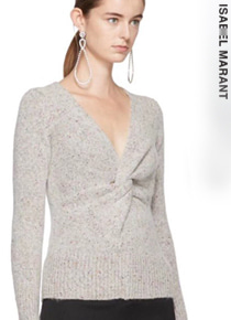 isabel maran* knotted v-neck sweater - 꼬임이 너무나 우아한 브이넥 니트^^ (특가세일 20% 할인이벤트/반품교환불가/정가232000)