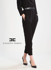 elisabett*(or) franchi contrast trousers - 한 번 입어보면 중독되는 피팅감~~ ^^ 