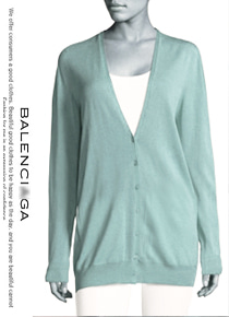 balenciag*(or) cashmere oversized v-neck cardigan - 바디에 착 감기는 캐시미어의 예술적인 터칭감^^ 