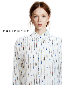 equipmen*(or) arrows printed silk blouse -  Spring/Summer 시즌엔 역시 실크블라우스~ ;피팅추가