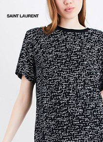 saint lauren*(or) je t&#039;aime pattern t shirt - 현대적인 감각으로 중무장한 생로*의 티셔츠;남녀공용