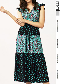 MAJ* (or) Floral-print crepe maxi dress;340.00 체형커버 제대로해주는 로맨틱드렛!!