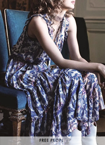free peopl* Paisley-Print dress;여유있는 핏감에 기분까지 좋아지는 소재감 좋은 맥시 드렛!!;피팅추가