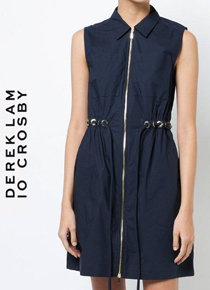 Derek La(or) Sleeveless Zip-Up Tunic dress;$390.00 고급스러운 데일리 아이템으로 완전 무장!!