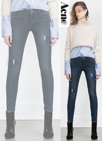 Acne Studio*(or) skinny jeans;컬러감 이쁜 워싱의 스키니진~다리가 길어~~보여요^^