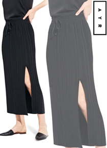 AYR Midi Skirt;뉴욕 감성 그대로~체형커버까지 완벽한 플리츠스커트!! ;피팅추가
