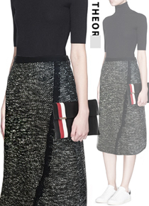 Theor*(or) blend skirt ;부드러운 소재감으로 편안하게 세련된 룩의 완성!! ;피팅추가