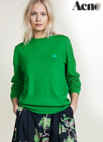 Acne Studio*(or) Green Sweater;스타일리시한 컬러감에 반하고 편안함에 한번 더 반하는!!!