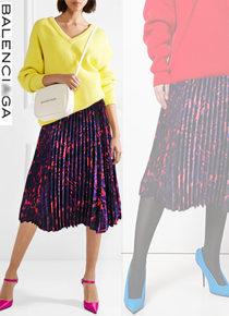 Balenciag* Pleated skirt ;신비로운 퍼플컬러로 스타일을 완성해보셔요!!(특가세일 30% 할인이벤트/현금가/반품교환불가/정가185000)