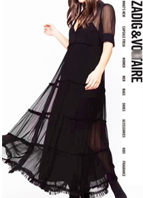 Zadi* &amp; Voltaire Black  Mousseline Dress ;근사해보이는 룩에 너무 활동감 편한 핏감까지!!!