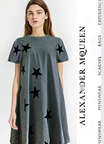 alexander mcquee*(or) star dress;와이드하게 펼쳐지는 핏감 보장 코튼원피스!! ;피팅추가