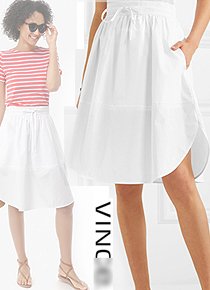 Vinc*(or) white skirt; $225.00 일상 속에서 만나는 편안하고 우아한 감성!! ;피팅추가