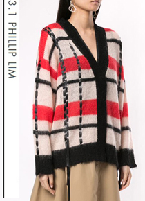 3.1 Phillip Li* Oversized  striped knit cardigan$595.00 너무 편한 핏감과 감각적인 디자인!!
