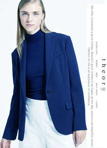 Theor*(or) blue blazer;$440.00 컬러감에 반하는 클래식함!!