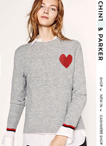 Chinti &amp; Parke*(or) heart sweater;하트뿜뿜 너무 사랑스러운 캐시미어^^;피팅추가