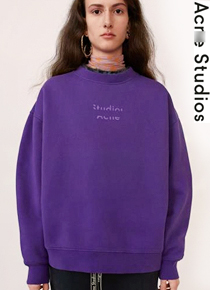 Acne Studio*(or) Purple Sweatshirt;$270.00사이즈 걱정없이 누구나~남녀공용!!비비언니도 선물^^