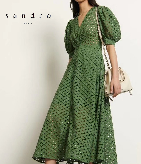 Sandr* Lace Midi Dress;$575.00 활동감 보장과  슬림핏 보장 맥시드렛!!^^