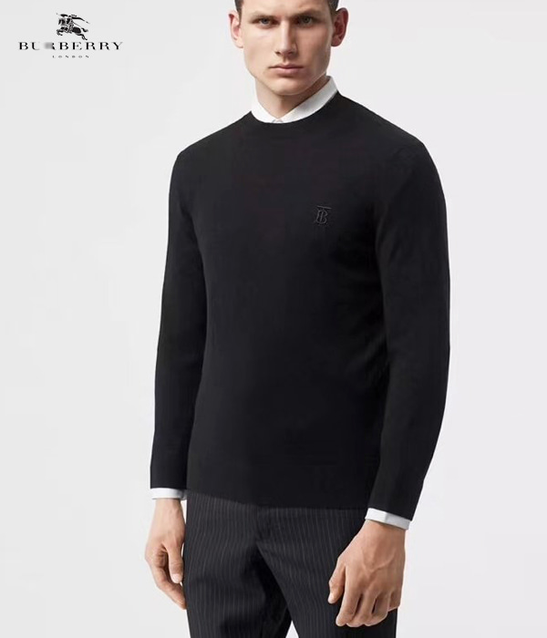 Burberr* round sweater ;해마다 입을수 있는 머스트해브 아이템!!{네이비/XL 바로 발송}