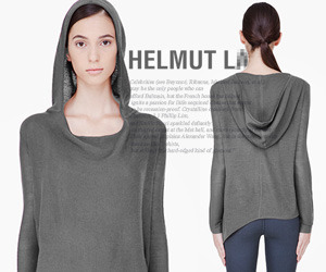 helmut lan*(or) hooded cashmere t-shirt - 프리미엄 코튼＆캐시미어로 멋스러움을 더한^^