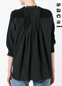 saca*(or) deconstructed knitted top; $360.00 감탄할수 밖에 없는 사카이의 패턴!!